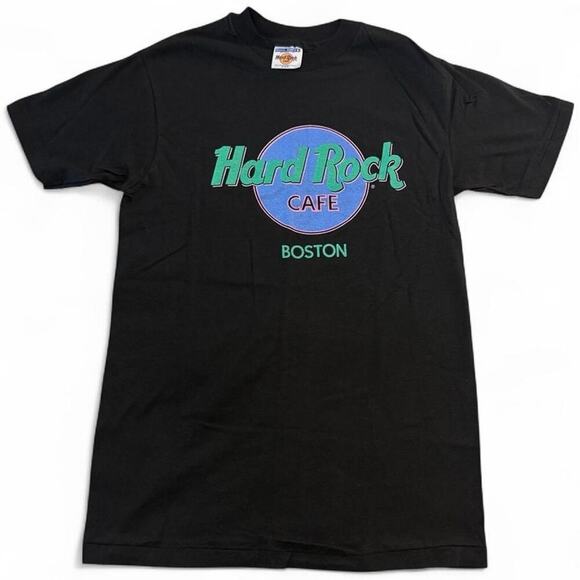 Hard Rock Cafe Boston Black T-Shirt Size M - Picture 2 of 4